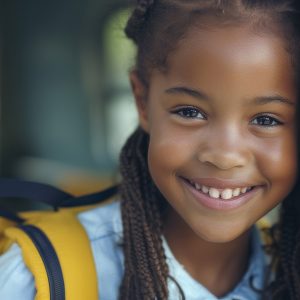 cute little girl smile